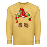 Antique Gold custom christmas gnome Premium Sweatshirt - MaliasSmallBusiness