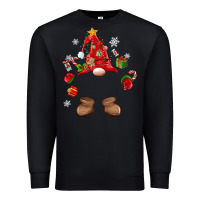 Black custom christmas gnome Premium Sweatshirt - MaliasSmallBusiness
