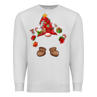 Dove Grey custom christmas gnome Premium Sweatshirt - MaliasSmallBusiness