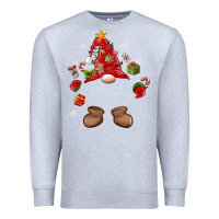 Heather Grey custom christmas gnome Premium Sweatshirt - MaliasSmallBusiness