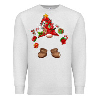 Oatmeal Heather custom christmas gnome Premium Sweatshirt - MaliasSmallBusiness