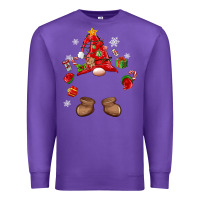 Purple custom christmas gnome Premium Sweatshirt - MaliasSmallBusiness