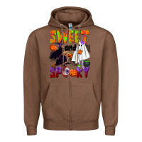 Chestnut Sweet and spooky Zipper Hoodie - NancyCooperArtShop