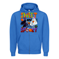 True Royal Sweet and spooky Zipper Hoodie - NancyCooperArtShop
