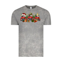 Cloud Rock christmas trucks Vintage Tee - FaDigitalArtStudio