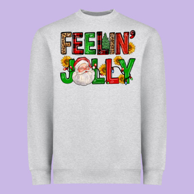 Feelin' Jolly Heavyweight Sweatshirt Designed By Fadigitalartstudio