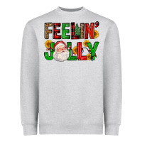 Heather Grey feelin' jolly Heavyweight Sweatshirt - FaDigitalArtStudio