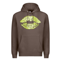 Coffee tennis lips Premium Hoodie - AdoDesignShop