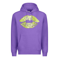 Purple tennis lips Premium Hoodie - AdoDesignShop