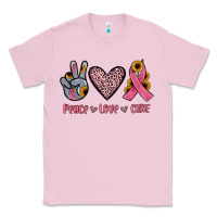Bubblegum Pink peace love cure Classic Tee - JahusDesignShop
