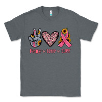 Charcoal Heather peace love cure Classic Tee - JahusDesignShop
