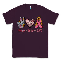 Plum peace love cure Classic Tee - JahusDesignShop
