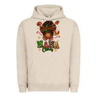 Pigment French Oak mama claus afro messy bun Urban Hoodie - texasbilliewilder