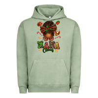 Pigment Oil Green mama claus afro messy bun Urban Hoodie - texasbilliewilder
