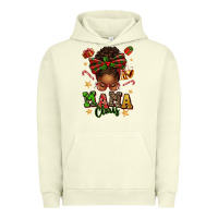 Pigment Pistachio mama claus afro messy bun Urban Hoodie - texasbilliewilder