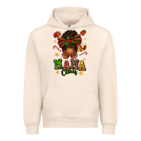 Sandshell mama claus afro messy bun Urban Hoodie - texasbilliewilder