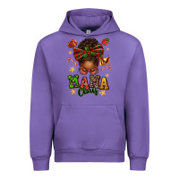 Tulip mama claus afro messy bun Urban Hoodie - texasbilliewilder