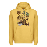 Antique Gold no talkie before coffee Premium Hoodie - BarkalooDesign