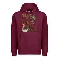 Burgundy no talkie before coffee Premium Hoodie - BarkalooDesign