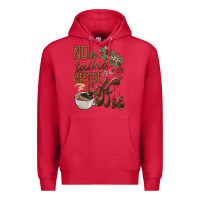 Cardinal no talkie before coffee Premium Hoodie - BarkalooDesign