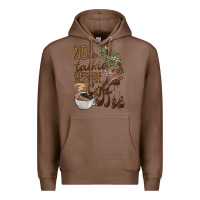 Chestnut no talkie before coffee Premium Hoodie - BarkalooDesign