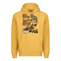 Mustard no talkie before coffee Premium Hoodie - BarkalooDesign