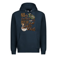 Navy no talkie before coffee Premium Hoodie - BarkalooDesign
