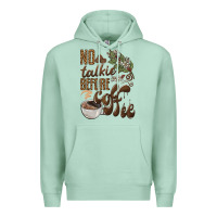 Seafoam no talkie before coffee Premium Hoodie - BarkalooDesign