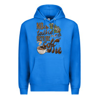 True Royal no talkie before coffee Premium Hoodie - BarkalooDesign