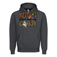 Smoke Witch better have my candy Zipper Hoodie - NancyCooperArtShop