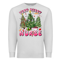 Dove Grey very merry nurse Premium Sweatshirt - MaliasSmallBusiness