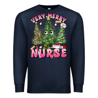 Navy very merry nurse Premium Sweatshirt - MaliasSmallBusiness