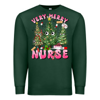 Sports Green very merry nurse Premium Sweatshirt - MaliasSmallBusiness