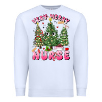 White very merry nurse Premium Sweatshirt - MaliasSmallBusiness