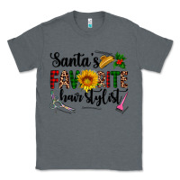 Charcoal Heather santa's favorite  hair stylist Classic Tee - AdoDesignShop