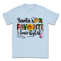 Dusty Blue santa's favorite  hair stylist Classic Tee - AdoDesignShop