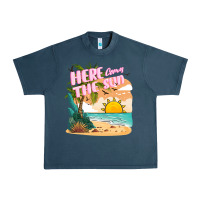 Midnight Navy here comes the sun Urban Heavy Tee - JahusDesignShop