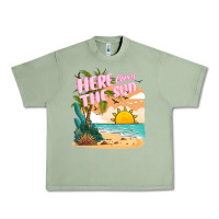 Oil Green here comes the sun Urban Heavy Tee - JahusDesignShop