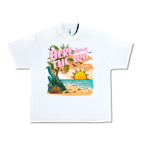 White here comes the sun Urban Heavy Tee - JahusDesignShop