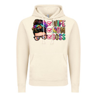 Vintage Artic wife mom boss messy bun Vintage Hoodie - Zillion Design Studio