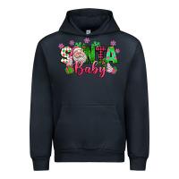 Navy santa baby pink christmas Urban Hoodie - texasbilliewilder
