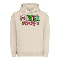 Pigment French Oak santa baby pink christmas Urban Hoodie - texasbilliewilder