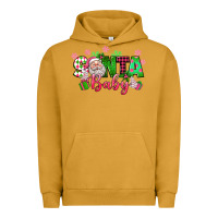 Pigment Peanut Butter santa baby pink christmas Urban Hoodie - texasbilliewilder