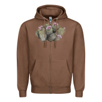 Chestnut cob beehive cactus Zipper Hoodie - LillyAllenDesigns