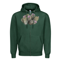 Sports Green cob beehive cactus Zipper Hoodie - LillyAllenDesigns