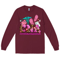Burgundy cna certified nursing assistant Long Sleeve Tee - AdoDesignShop