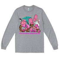 Heather Grey cna certified nursing assistant Long Sleeve Tee - AdoDesignShop