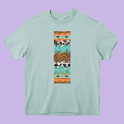 Fall Pattern Heavy Core Tee Designed By Artiststas