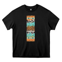 Black fall pattern Heavy Core Tee - Artiststas