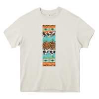 Cream fall pattern Heavy Core Tee - Artiststas